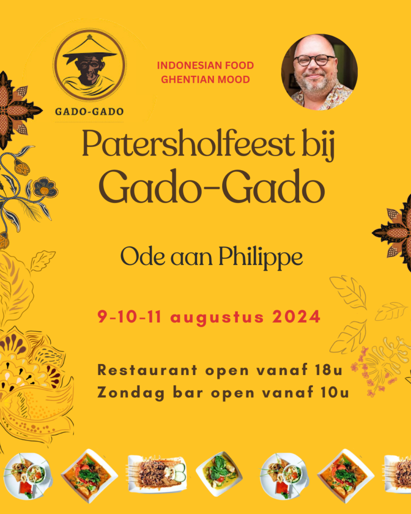 Patersholfeesten bij Gado-Gado!